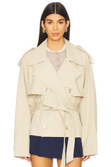 Elodie Noa Cropped Trench Coat