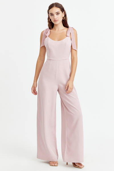 Adelyn Rae Gia Ribbon Strap Jumpsuit