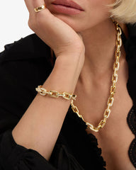 Melinda Maria Frankie Pave Chain Bracelet