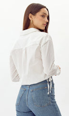 Greylin Eslee Poplin Drawstring Top