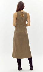 Greylin Trina Satin Midi Dress