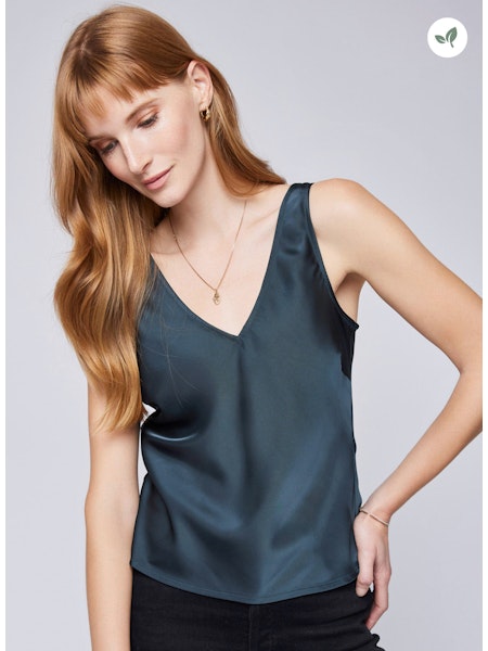 Gentle Fawn Alessia V Neck Satin Tank