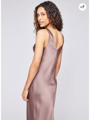 Gentle Fawn Odette V Neck Satin Midi Dress