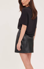 Gentle Fawn Chrissy Vegan Leather Mini Skirt