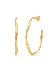 Tai Wavy Hoop Earring