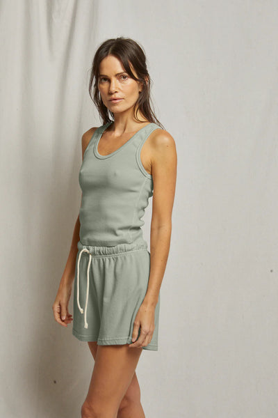 perfectwhitetee Blondie Structured Rib Bra Friendly  Tank