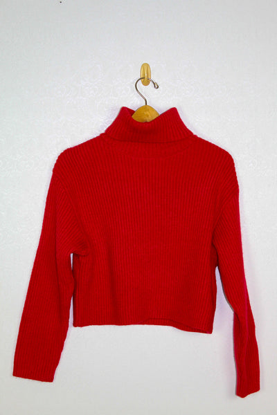Line & Dot Scarlet Sweater
