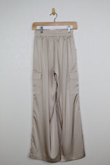 Bishop & Young Pull On Satin Cargo Pant