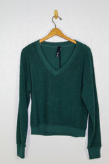 Bobi V Neck Ballon Slv Sweatshirt