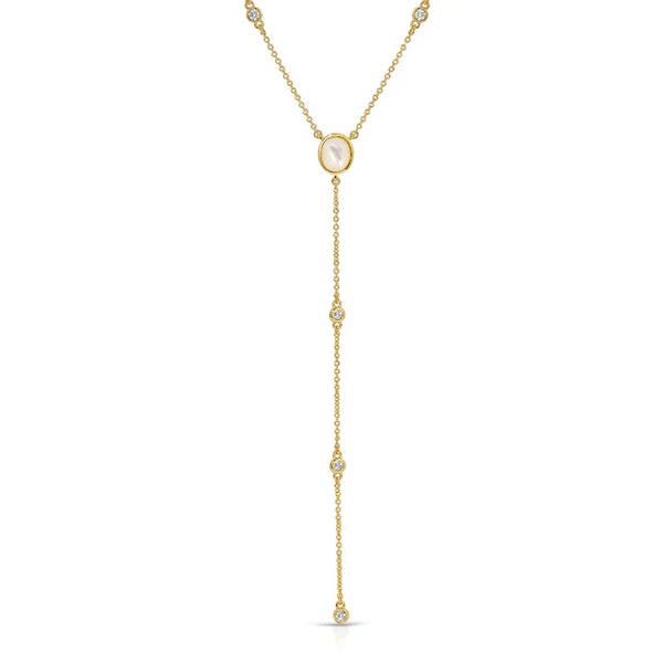 Elizabeth Stone Supernova Y Necklace