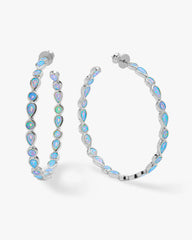 Melinda Mara Isla Blue Opal 2inch Hoops