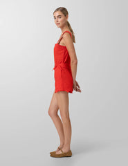 Line & Dot Rou Romper