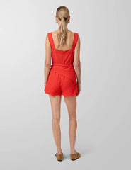 Line & Dot Rou Romper