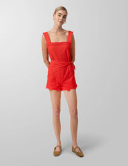 Line & Dot Rou Romper