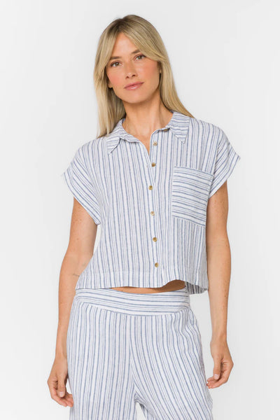 Velvet Heart Lucky Blue Stripe Shirt