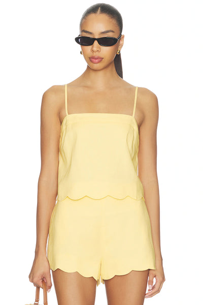 Minkpink Grazia Scallop Hem Cami