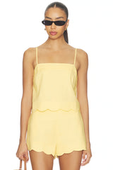 Minkpink Grazia Scallop Hem Cami