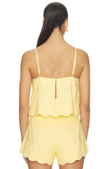 Minkpink Grazia Scallop Hem Cami