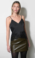 Greylin Nadine Satin Laced Cami
