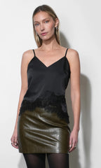 Greylin Nadine Satin Laced Cami