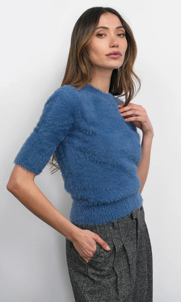 Greylin Odette Fuzzy knit Top