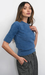 Greylin Odette Fuzzy knit Top
