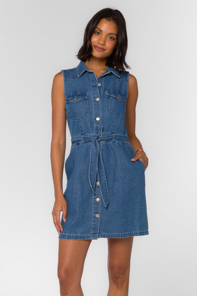 Velvet Heart Palmira Denim Slevless Dress