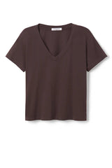 PerfectWhitetee Hendrix  Cotton SS Boxy V-Neck Tee