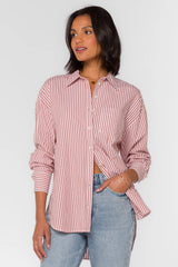 Velvet Heart Waylon Pinecone Stripe Shirt