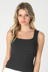 NikiBiki Lace Textured Square Top