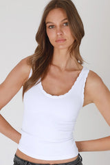 Nikibiki Rev Scalloped Edge Tank Top