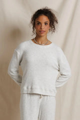 Perfectwhiitetee Brinley Brushed Cotton Mohair Pullover