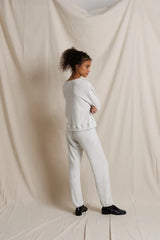 Perfectwhiitetee Brinley Brushed Cotton Mohair Pullover