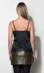 Greylin Nadine Satin Laced Cami