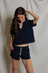 perfectwhitetee Charlie Tennessee Jersey Collar Shirt