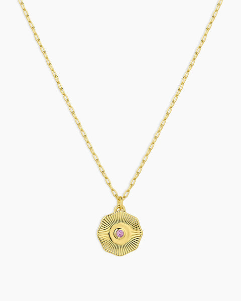 Gorjana Birthstone Coin Necklace February