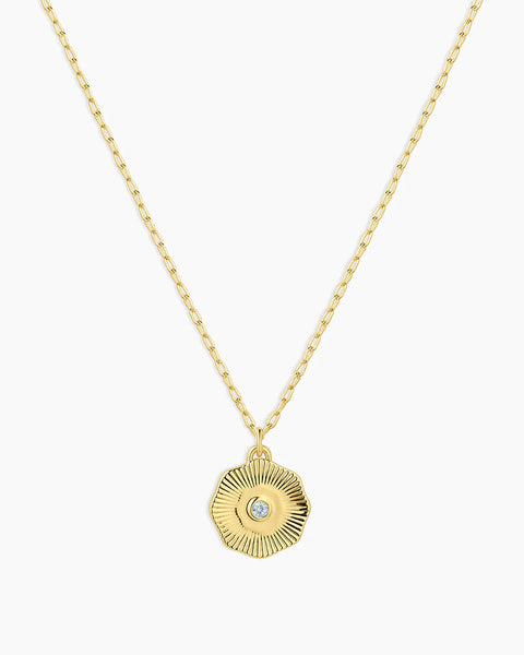 Gorjana Birthstone Coin Necklace March
