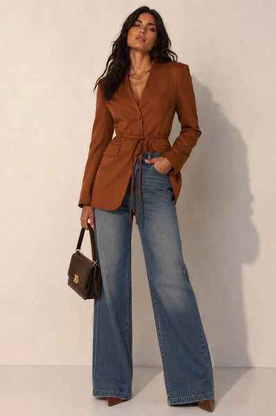 CA Muse Tie-Waist Blazer