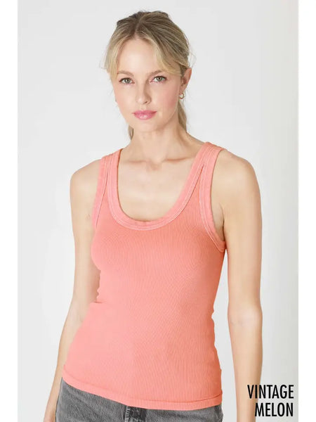 NikiBiki Vintage Reversible Ribbed Tank (multiple colors)