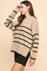 Pinch Striped Pullover Sweater