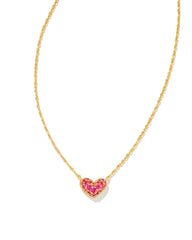 Kendra Scott Ari Pave Crystal Heart Pendant Necklace