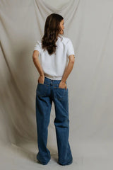 Perfectwhitetee Kennedy Fleese SS Crew Neck Sweatshirt