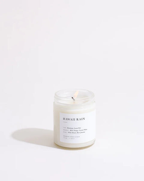 BROOKLYN MINIMALIST CANDLE-HAWAII RAIN