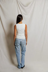 Perfectwhitetee Loretta Luxe Rib Henley Tank