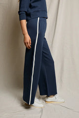 Perfectwhitetee Mikos Wide Leg Pant w Stripe