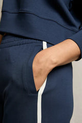 Perfectwhitetee Mikos Wide Leg Pant w Stripe