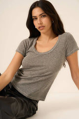 Project Social T Dixie Heathered Scoop Neck&nbsp;