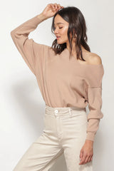 Line & Dot Favorite Off The Shoulder Sweater