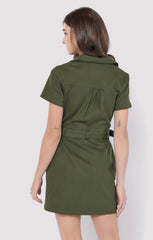Sadie & Sage Clear Eyes Zip Up Mini Dress