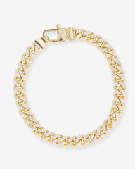 Melinda Maria Pave Julian Cuban Chain Bracelet